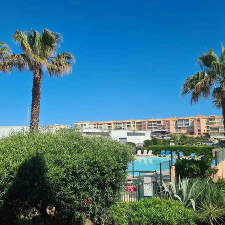 Cabine, Piscine, Parking Prive, Proche Et Port - Cap D'agde - Fr-1-249-412 아파트